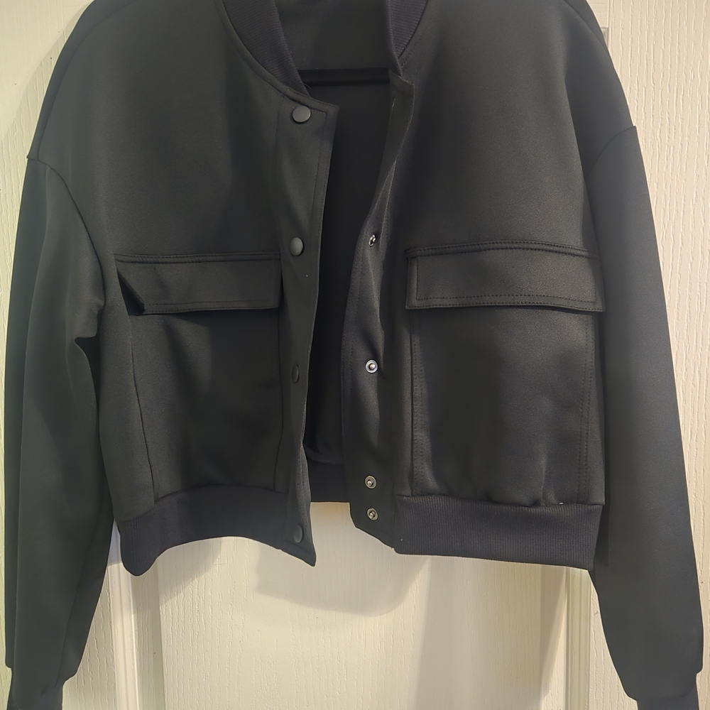 Black Cropped Jacket